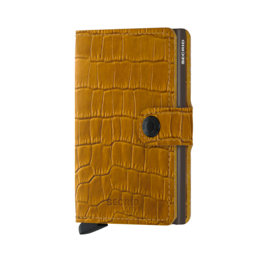 Secrid_Miniwallet_Cleo_Ochre-Brown_Front Secrid Miniwallet carbon