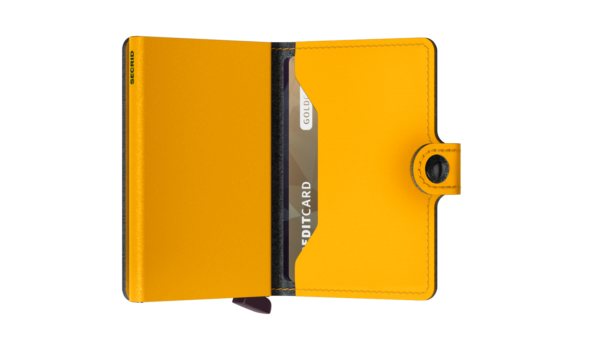 Secrid_Miniwallet_Yard_Powder_Ochre_Semi_Open Secrid Miniwallet Yard non-leather