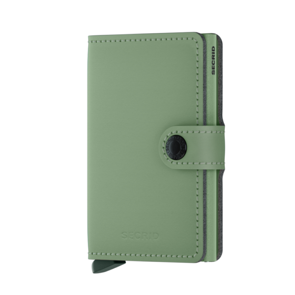Secrid_Miniwallet_Yard_Powder_Pistachio_Front Secrid Miniwallet Yard non-leather