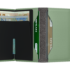 Secrid_Miniwallet_Yard_Powder_Pistachio_Open Secrid Miniwallet Yard non-leather