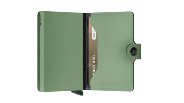 Secrid_Miniwallet_Yard_Powder_Pistachio_Semi_Open Secrid Miniwallet Yard non-leather