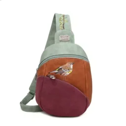 Lightgreen/Cognac/Purple
