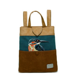 Petrol/Peach/Cognac